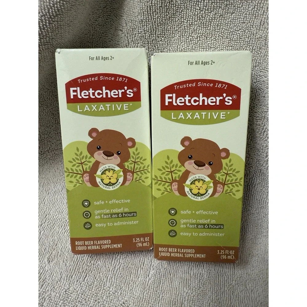 NEW Fletcher's Laxative 3.25‎ Fl Oz Lot Of 2 Exp 01/25